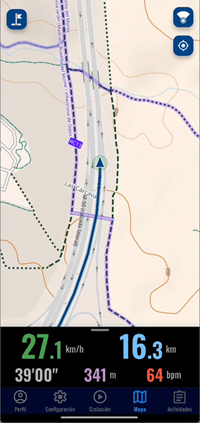 Map with live data